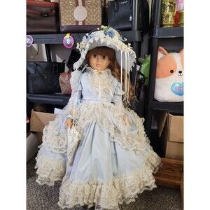 Vintage Doll AE  3651 Allied Eastern 35” Gorgeous Hair And Dress